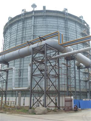 120,000m3 Converter Gas Holder of Meishan Steel Putting into Operation