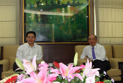Chairman Xiao Meets His Counterparts in Taiwan